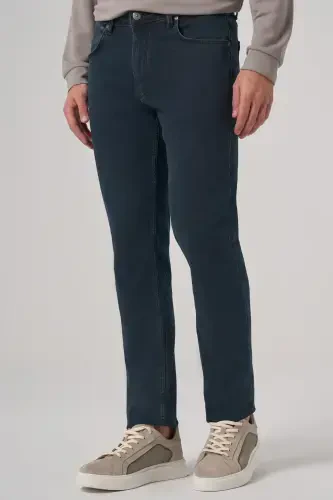 Modazone Erkak Haki Denim 5 Cep Slim Fit Jean Jins Shim - MORVEN (1)