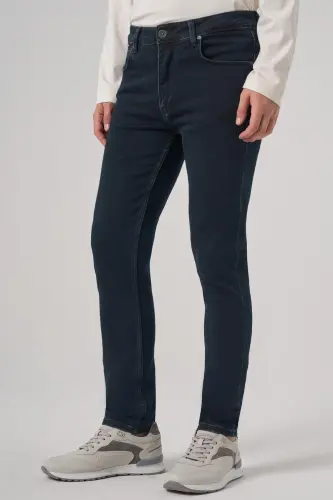 Modazone Erkak Haki Denim 5 Cep Slim Fit Jean Shim Jins - 2