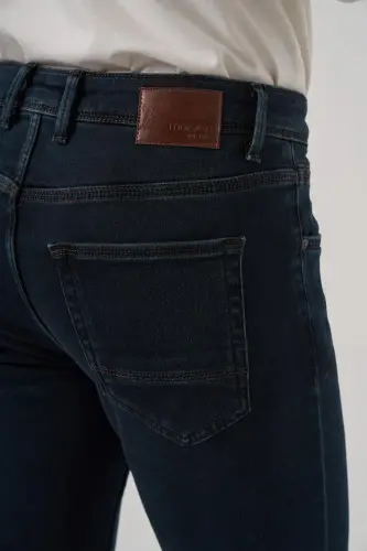 Modazone Erkak Haki Denim 5 Cep Slim Fit Jean Shim Jins - 4