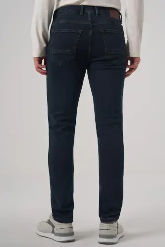 Modazone Erkak Haki Denim 5 Cep Slim Fit Jean Shim Jins - 5