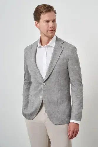 Modazone Erkak Haki O'rma Slim Fit Mono Yoqa Jaket - 4