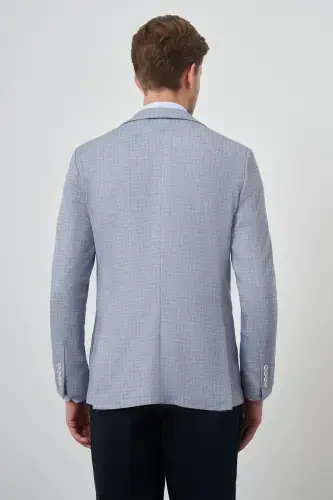 Modazone Erkak Indigo O'rma Slim Fit Mono Yoqa Kurtka - 5