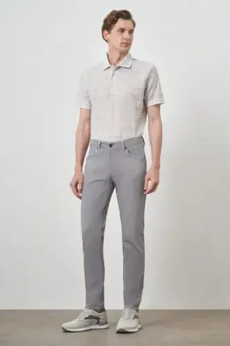 Modazone Erkak Kulrang Paxta 5 Cho'ntak Slim Fit Jinsi Shim - MORVEN (1)