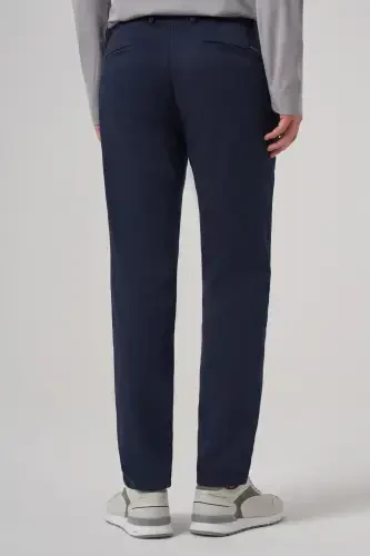 Modazone Erkak Lachivert Paxta Trend Slim Fit Chino Shim - 5