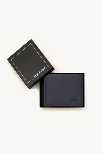 Modazone Erkak Lacivert Basic %100 Teri Hamyon - 4