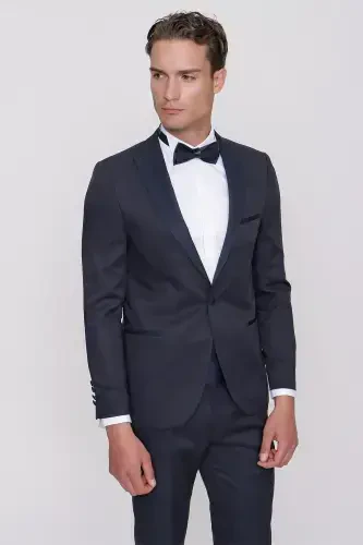 Modazone Erkak Lacivert Tayga Papyon Kuşak Ceromonia Damatlık - 4