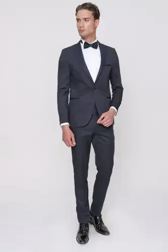 Modazone Erkak Lacivert Tayga Papyon Kuşak Ceromonia Damatlık - 5