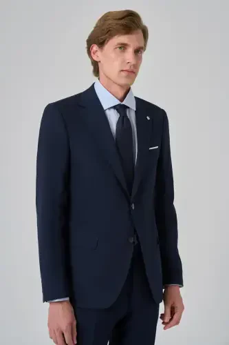 Modazone Erkak Lak Yünlü Slim Fit Mono Yoqa Kostyum - 3