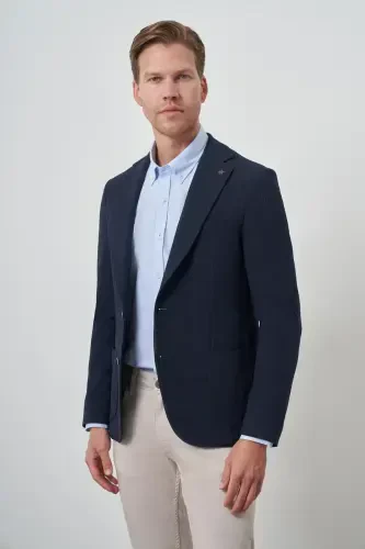 Modazone Erkak Lochivart To'quv Slim Fit Mono Yoqa Ko'ylagi - 4