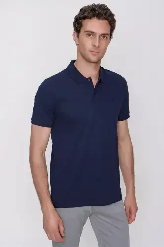 Modazone Erkak Lochivеrt Basic Polo Yoqa Dynamic Fit T-Shirt 