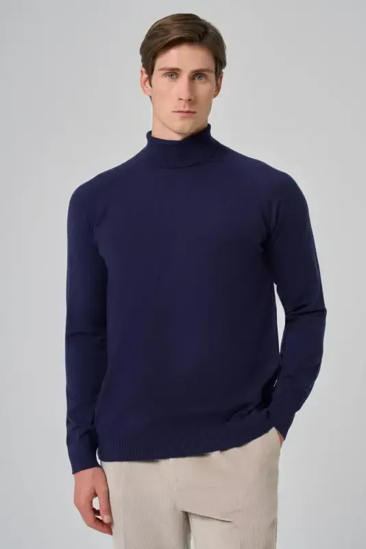 Modazone Erkak Marine Trend Core Spun Baliqchi Yaka Dynamic Fit Rahat Kesim Triko - MORVEN