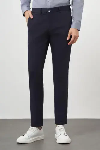 Modazone Erkak Moviy Chino Dinamik Fit Shim - 1