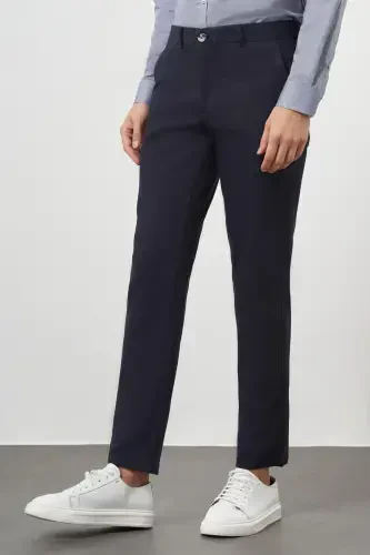 Modazone Erkak Moviy Chino Dinamik Fit Shim - 4