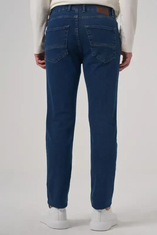 Modazone Erkak Moviy Denim 5 Cho'ntak Dynamic Fit Jean Jinsi Shim - 6