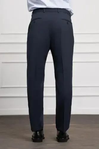 Modazone Erkak Moviy Junli Asosiy Dinamik Fit Qulay Kesimli Klassik Shim - 4