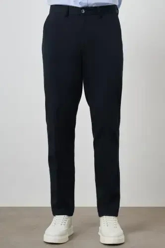 Modazone Erkak Moviy Paxta Yon Cho'ntak Dynamic Fit Chino Shim - 1