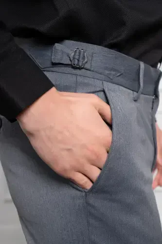 Modazone Erkak Moviy Trend Slim Fit Tor Kiyimli Shim - 5