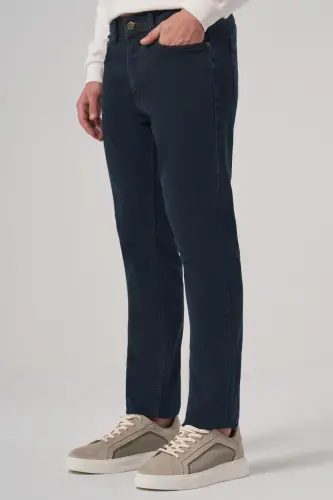 Modazone Erkak QAHVA Denim 5 Cep Dynamic Fit Jean Shim Kot Pantolon - 3