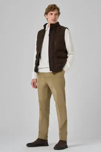 Modazone Erkak QAHVA Trend Junli Dinamik Fit Shishirma Yelek - 7