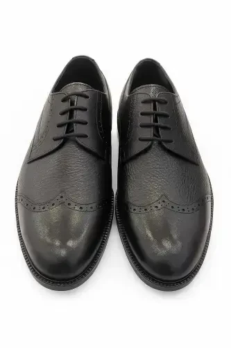 Modazone Erkak Qora Klassik Analin Neolit ​​Taglik Poyabzal - 2