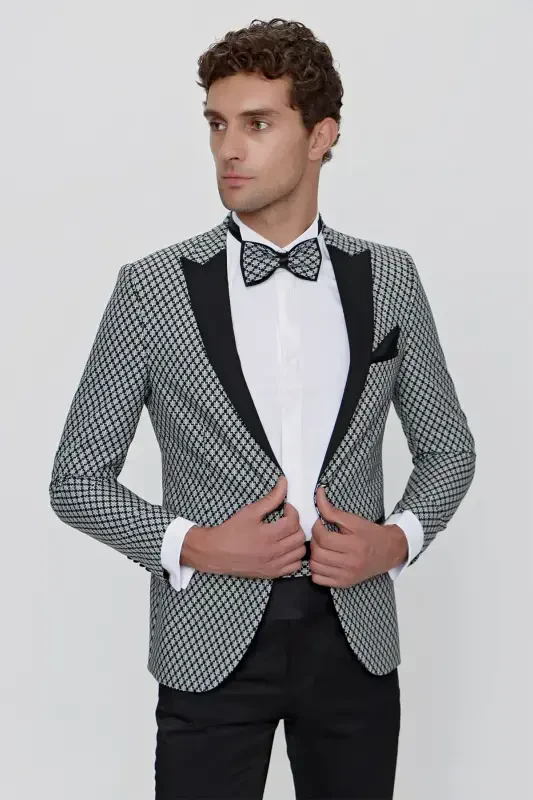 Modazone Erkak Qora Majes Ceremonia Kuyovlik Smoking - 4