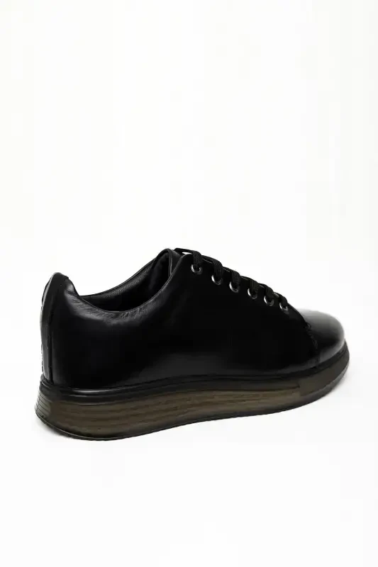 Modazone Erkak Qora Mavsumiy Kundalik Jel Taglik Sport Oyoq Kiyimi - 3