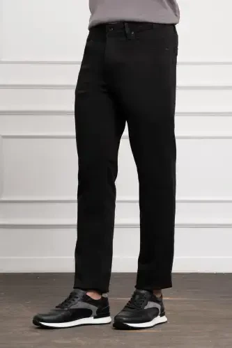 Modazone Erkak Qora Mavsumiy Paxta 5 Cho'ntak Dynamic Fit Jean Shim - MORVEN (1)