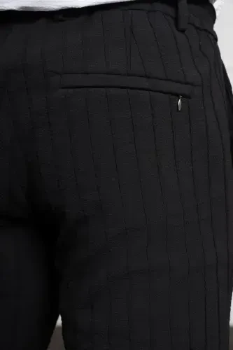 Modazone Erkak Qora Poliviskon Jogger Dynamic Fit Qulay Kesim Shim - 5