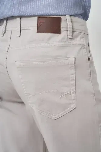 Modazone Erkak Taş Paxta 5 cho'ntak Dynamic Fit Jean Jinsi Shim - 4