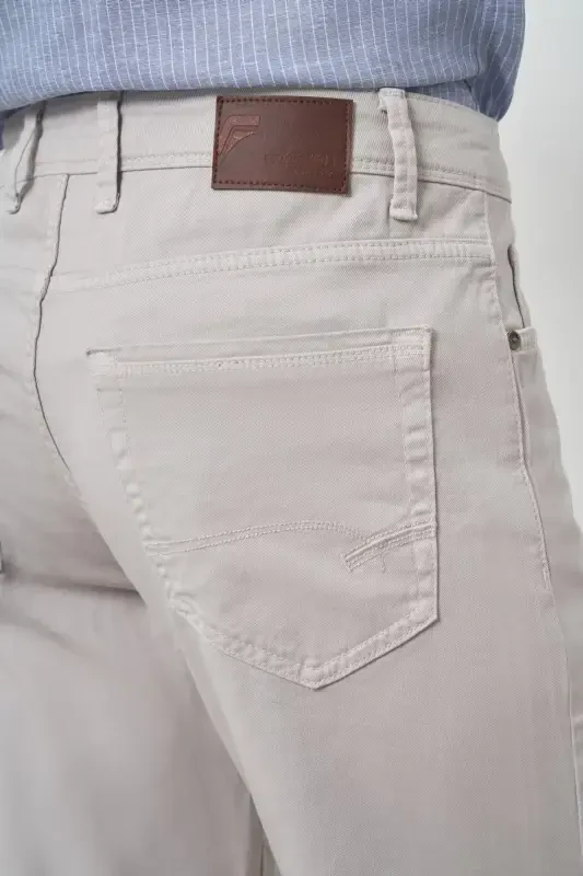 Modazone Erkak Taş Paxta 5 cho'ntak Dynamic Fit Jean Jinsi Shim - 4