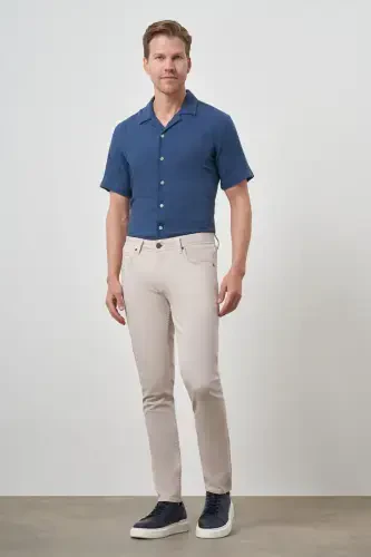 Modazone Erkak Taş Paxta 5 Cho'ntak Slim Fit Jinsi Shim Kot - MORVEN (1)