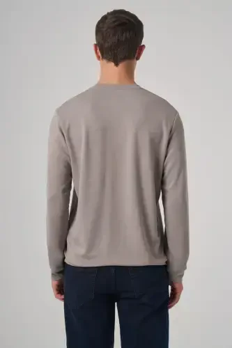 Modazone Erkak Tosh Trend Bosmali Bisiklet Yoqali Sweat-Shirt - 5
