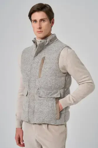 Modazone Erkak Vizon Trend Junli Dinamik Fit Shishirma Yelek - 3