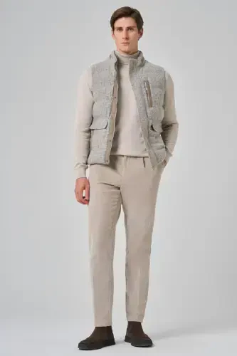 Modazone Erkak Vizon Trend Junli Dinamik Fit Shishirma Yelek - 4