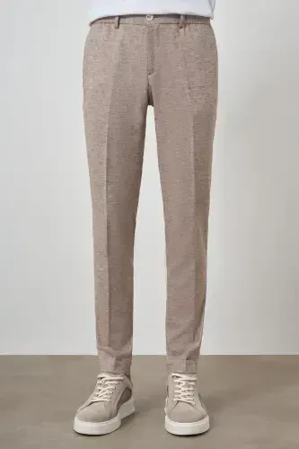 Modazone Erkak Vizon Trend Toʻliq Rezinkali Slim Fit Shim 