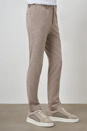 Modazone Erkak Vizon Trend Toʻliq Rezinkali Slim Fit Shim - 3