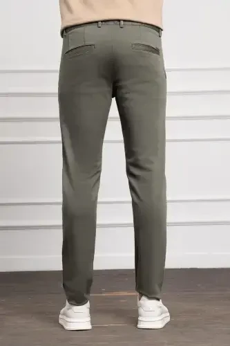 Modazone Erkak Yashil Slim Fit Tor Kisim Chino Shim - 3