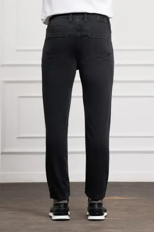 Modazone Erkaklar Antratsit Mavsumiy Paxta 5 cho'ntakli Dynamic Fit Jinsilar - 4