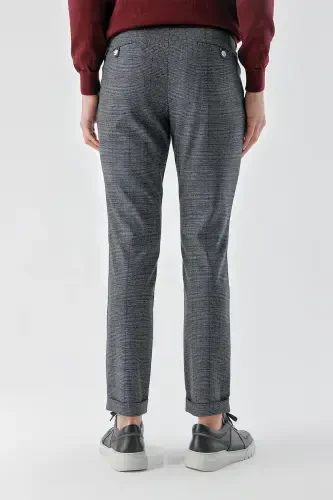 Modazone Erkaklar To'q ko'k Poliviskoz Trend Ipli Jogger Slim Fit Sport Shim - 4