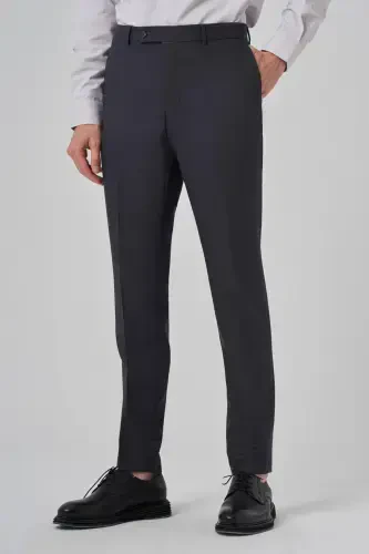 Morven Erkek Antrasit Klasik Slim Fit Dar Kesim Pantolon - 2