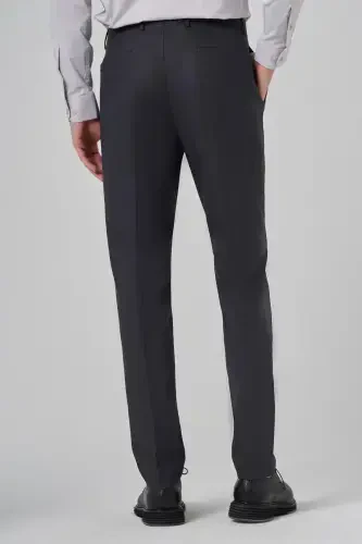 Morven Erkek Antrasit Klasik Slim Fit Dar Kesim Pantolon - 5