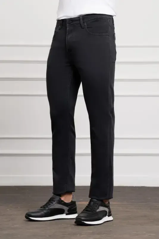 Morven Erkek Antrasit Mevsimlik Pamuk 5 Cep Dynamic Fit Jean Pantolon - 2