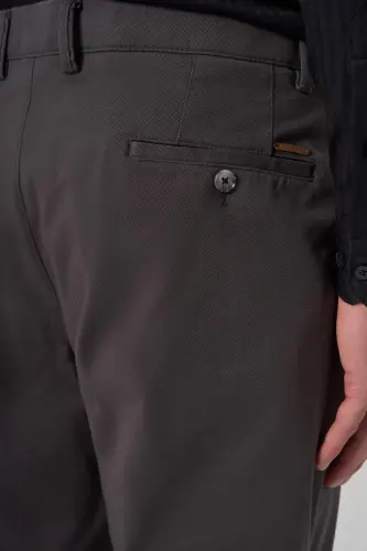 Morven Erkek Antrasit Pamuk Trend Dynamic Fit Chino Pantolon - 4