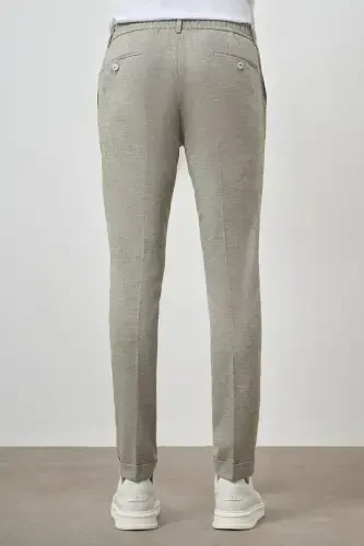 Morven Erkek Çağla Yeşili Trend Tam Lastikli Slim Fit Pantolon - 5