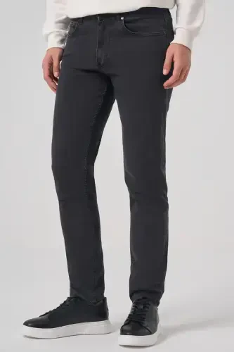 Morven Erkek Füme Denim 5 Cep Dynamic Fit Jean Kot Pantolon - 1