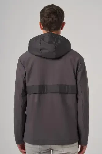 Morven Erkek Füme Trend Çift Taraflı Kapüşonlu Mont - 6