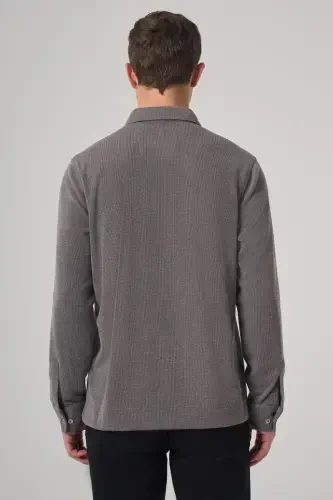 Morven Erkek Füme Trend Düğmeli Polo Yaka Sweatshirt - 5