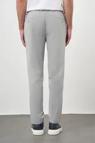 Morven Erkek Gri Poliviskon Trend İpli Jogger Slim Fit Spor Pantolon - 5