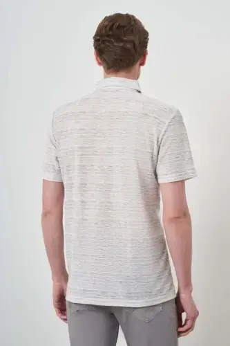 Morven Erkek Gri Trend Dinamik Fit Polo Yaka T-Shirt - 4