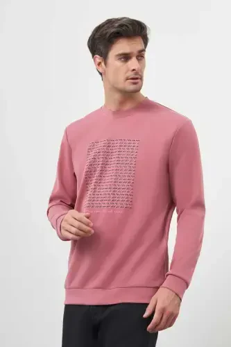 Morven Erkek Gül Trend Bisiklet Yaka Sweat-Shirt - 4